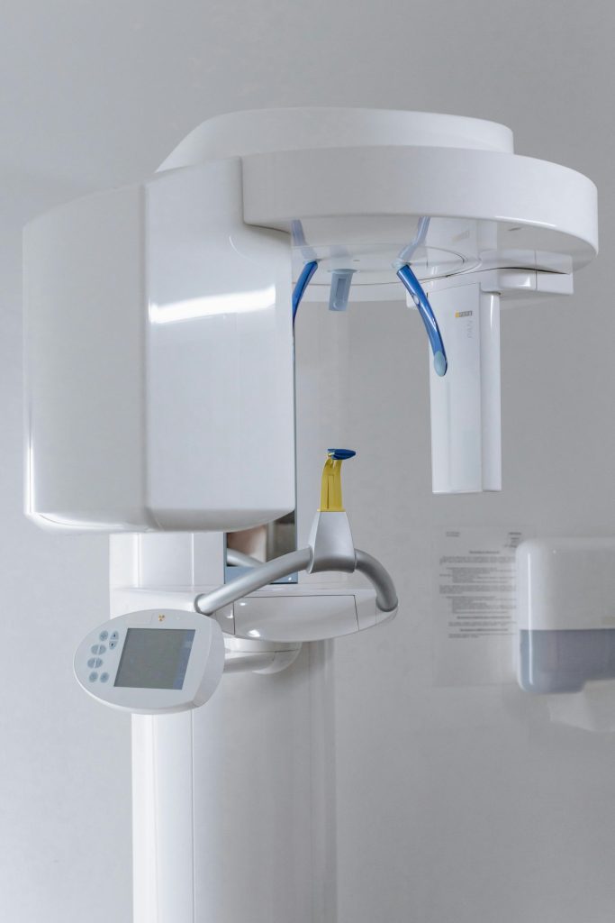 Dental imaging machine in a clinic setting, ideal for dental practices.